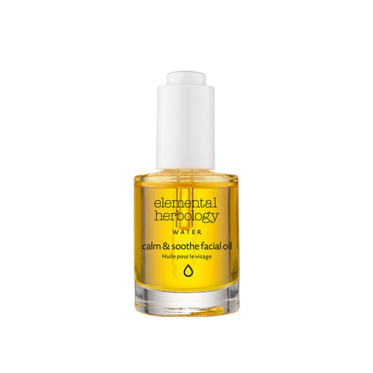 Facial Oil with plant and essential oils designed to soothe and nourish dry and dehydrated skin.