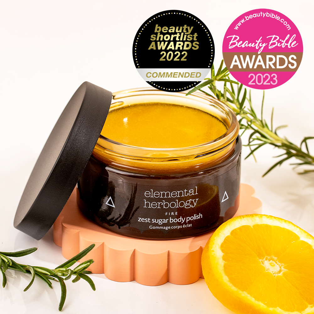 A zesty sugar and essential oil body scrub to exfoliate and reveal brighter and softer skin.